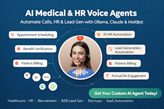 do ai medical voice agent, hr ollama gpt, claude ai, moltbot lead gen automation