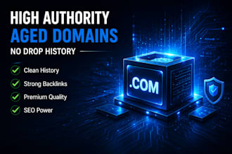 find and provide high authority aged domains with no drop history