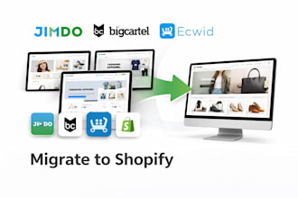 migrate your jimdo, ecwid, etsy or big cartel store to shopify