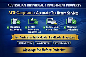 do your australia individual or investment property tax return