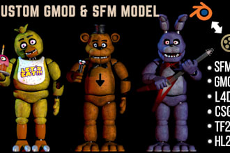 create 3d custom sfm model, tf2 model, l4d2, mmd, gmod playermodel, vrc avatar
