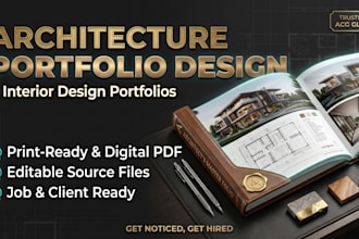 design professional interactive architecture and interior portfolio design