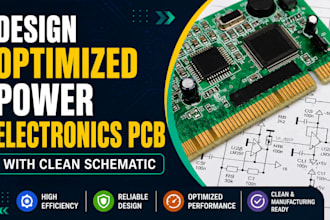 design optimized power electronics pcb with clean schematic