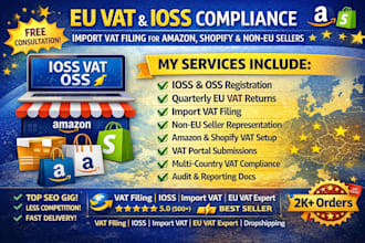 eu vat ioss import vat filing ecommerce amazon shopify oss compliance returns