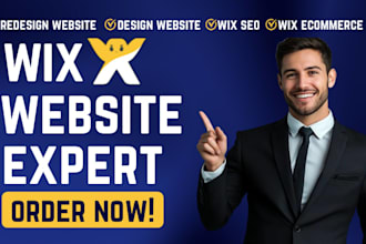 create responsive web develop wix ecommerce or business website redesign wix SEO
