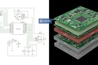 do circuit schematic and professional pcb design pcb layout with gerber files