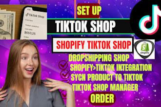 fix tiktok shop, setup tiktok dropshipping shop manage tiktok shop sycn product