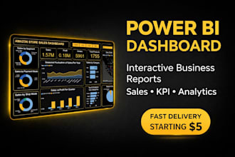 build power bi data visualization and analytics report