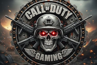 design a professional call of duty gaming logo