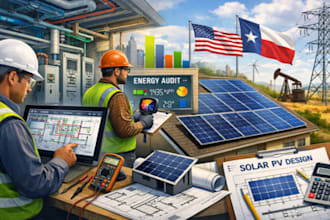 do mep electrical design, energy audit solar pv design in texas