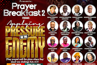 do pro church flyer design, event flyer, conference