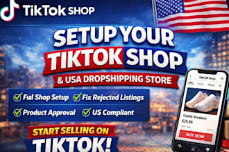 setup tiktok shop tiktok dropshipping shop usa tiktok shop