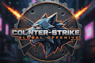 design a professional counter strike gaming logo