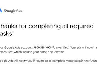 fix google ads advertiser verification