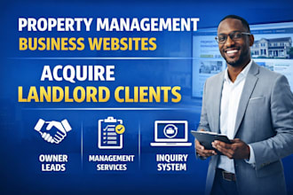 property management business website focused on landlord client acquisition