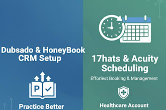 suitedash practice better dubsado honeybook CRM 17hats acuity schedule healthcar