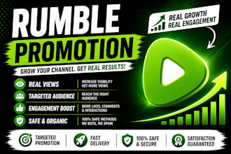 do organic rumble video promotion