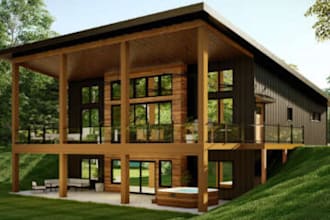 prepare barndominium pole barn plans, pole house plan and structural details