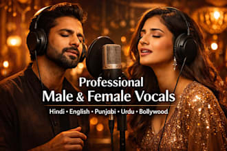 sing professional male female vocals in hindi english punjabi urdu bollywood