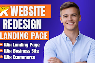 redesign wix website, wix studio redesign, build custom wix, wix online store