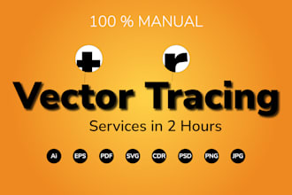 redraw, vectorize, convert logo or graphic to vector