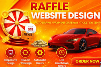 build a legal raffle website, competition website or giveaway website