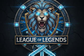 design a professional league of legends gaming logo