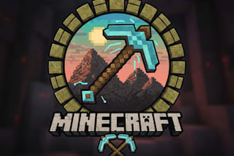 design a professional minecraft gaming logo