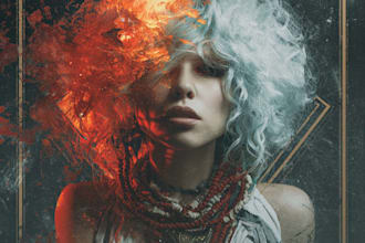 eye catching album or single cover artwork
