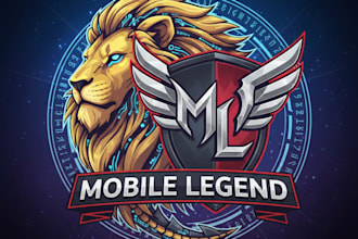 design a professional mobile legends gaming logo