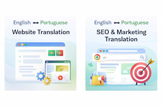 translate website and SEO content english portuguese