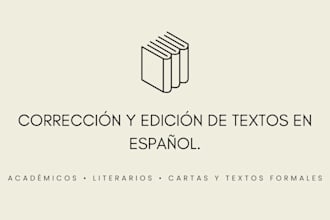 corrección y edición profesional de textos en español