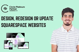 design, redesign or update squarespace website