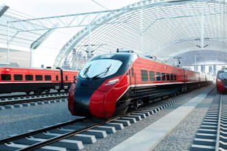 do 3d train station, 3d subway station, metro station,3d train simulator railway