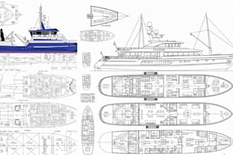 design and review boat, ship, yacht construction and ga plans as naval architect
