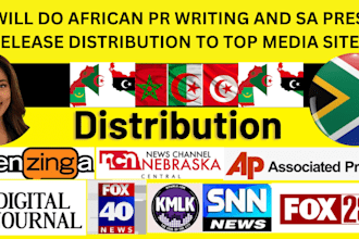 do african pr writing and sa press release distribution to top media sites