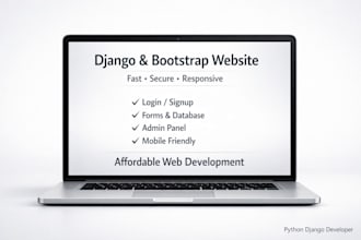 build a responsive website using django and bootstrap