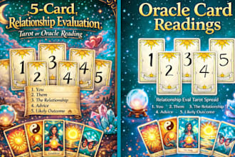 5 card relationship evaluation tarot or oracle reading