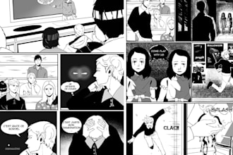 draw manga comic page anime webtoon nsfw manga illustration manga artist