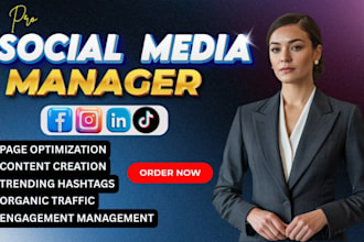 be your social media marketing manager and content creator for growth