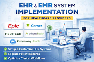 setup oracle cerner epic ehr meditech athenahealth greenwayhealth trilogy erp