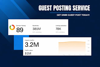 high da90 dofollow guest posts with visul SEO backlinks