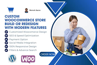 do a custom woocommerce store build or redesign