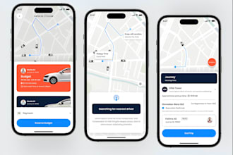 develop taxi booking app rideshare app ai taxi uber clone app booking website