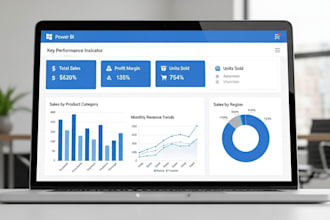 create interactive power bi dashboards and data visualizations
