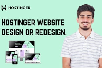 redesign hostinger website, hostinger landing page design