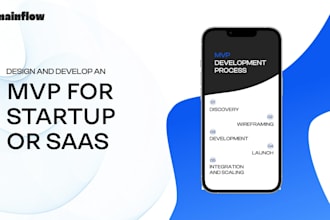 design and develop an mvp for your startup or saas