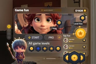 esign professional ar VR game UI UX and app interfaces