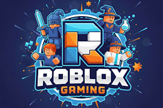 design a professional roblox gaming logo