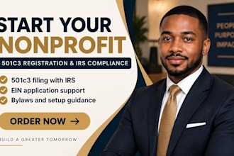 prepare 501c3 tax exempt, nonprofit registration, ein, bylaws, 1023, 1023ez